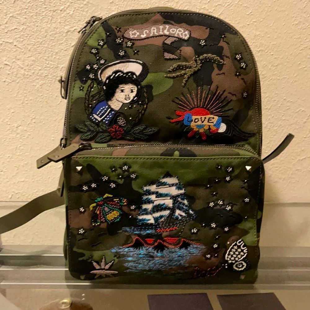 Valentino Garavani Camo Backpack